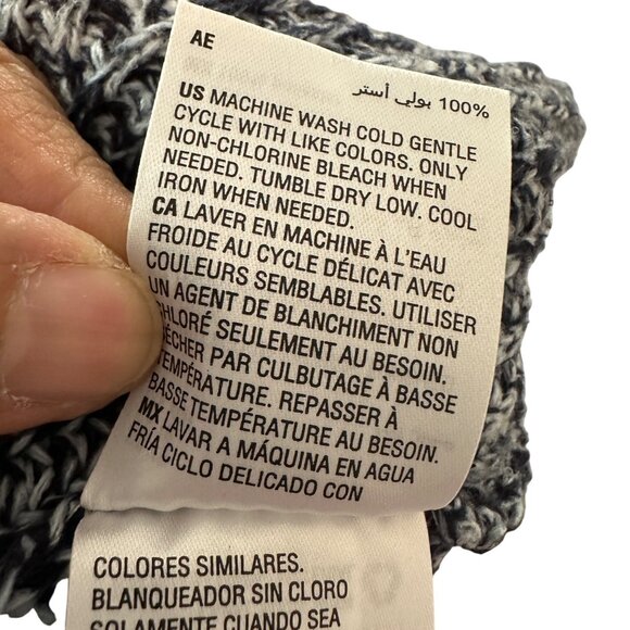 Style & Co Size  X-Small  Womens Marled Pontell Sweater Blue White - Picture 11 of 13